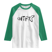 WTF Where Is The Fish Raglan Shirt Funny Fisherman Gift