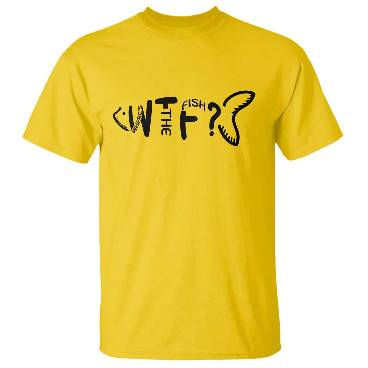 WTF Where Is The Fish T Shirt Funny Fisherman Gift