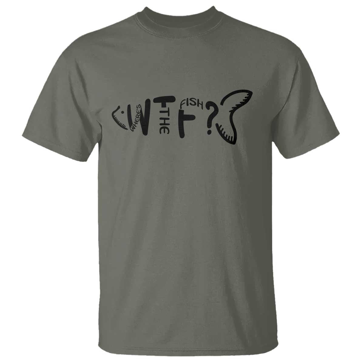 WTF Where Is The Fish T Shirt Funny Fisherman Gift