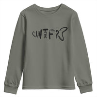 WTF Where Is The Fish Youth Sweatshirt Funny Fisherman Gift
