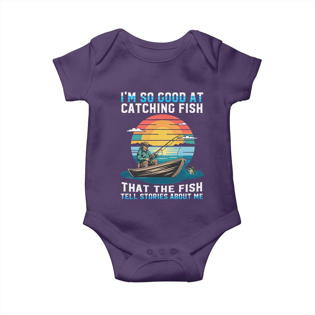 Funny Fishing Baby Onesie Im So Good At Catching Fish Gift - Wonder Print Shop
