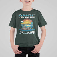 Funny Fishing T Shirt For Kid Im So Good At Catching Fish Gift - Wonder Print Shop
