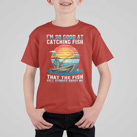 Funny Fishing T Shirt For Kid Im So Good At Catching Fish Gift - Wonder Print Shop