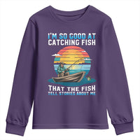 Funny Fishing Youth Sweatshirt Im So Good At Catching Fish Gift - Wonder Print Shop