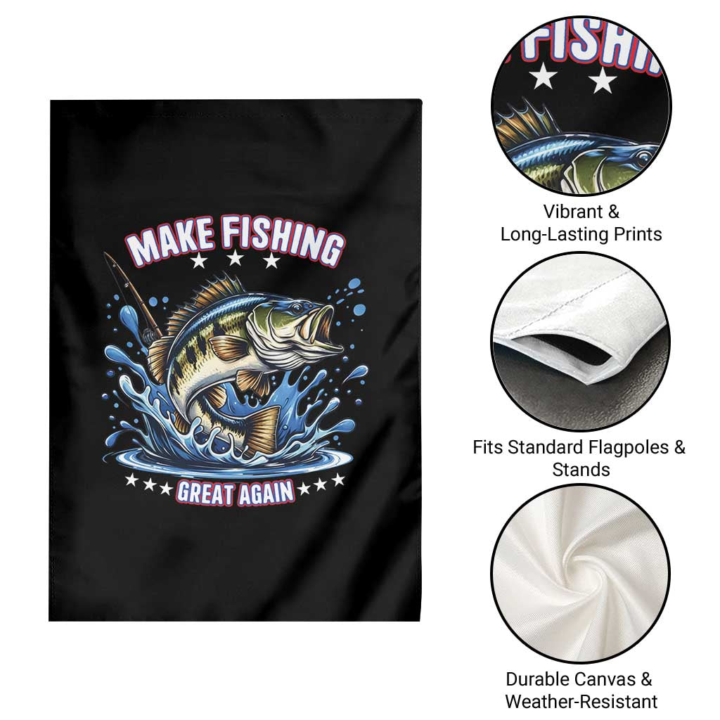 Funny Make Fishing Great Again Garden Flag Fisherman Gift - Wonder Print Shop
