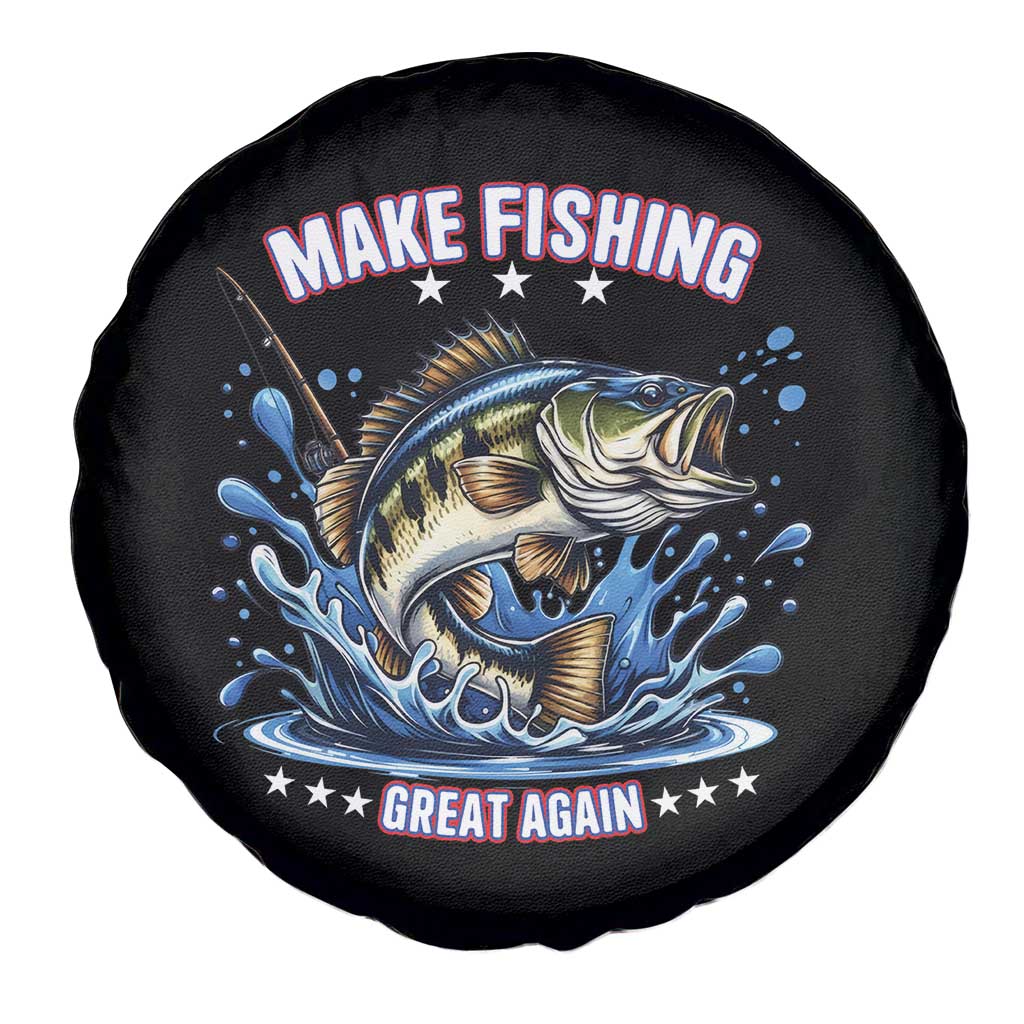 Funny Make Fishing Great Again Spare Tire Cover Fisherman Gift - Wonder Print Shop