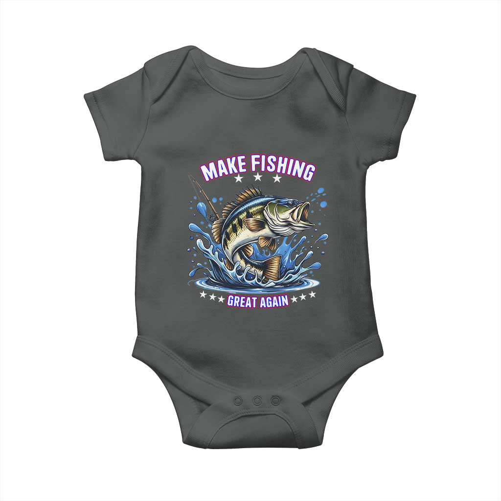 Funny Make Fishing Great Again Baby Onesie Fisherman Gift - Wonder Print Shop