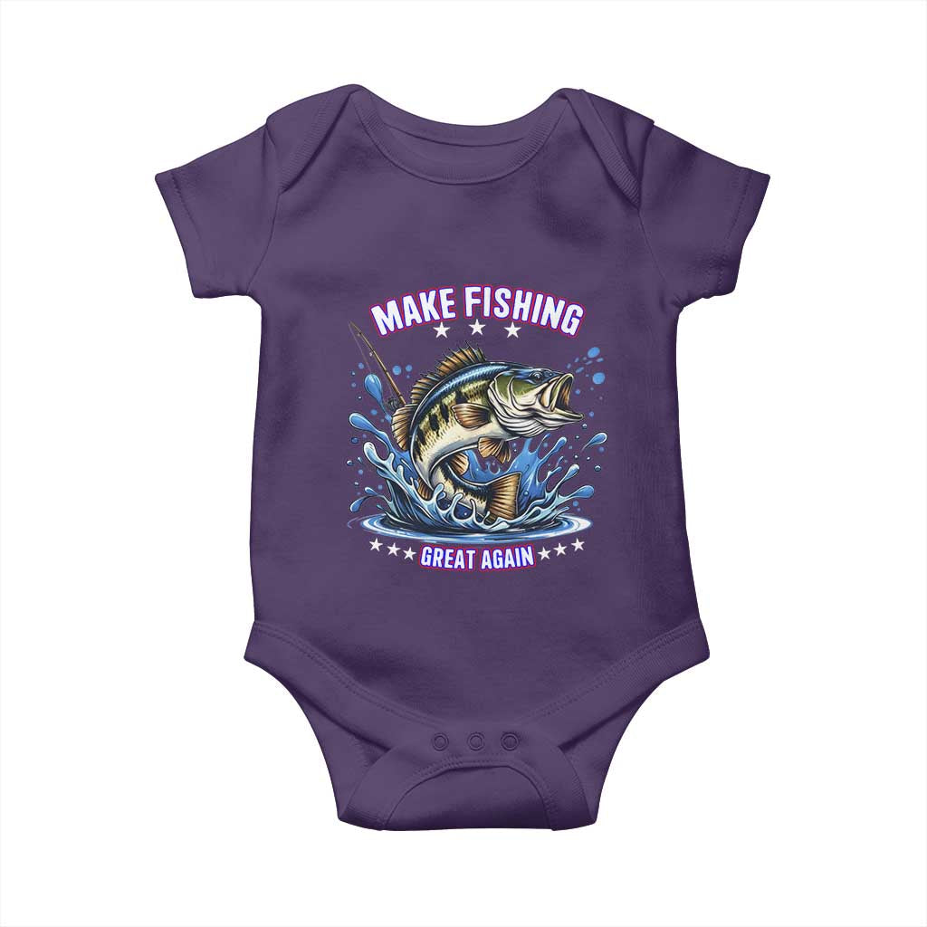 Funny Make Fishing Great Again Baby Onesie Fisherman Gift - Wonder Print Shop