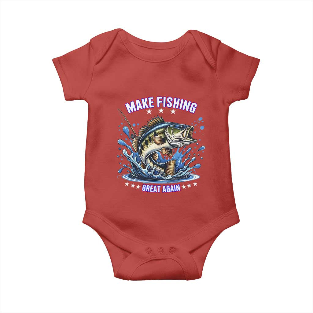 Funny Make Fishing Great Again Baby Onesie Fisherman Gift - Wonder Print Shop