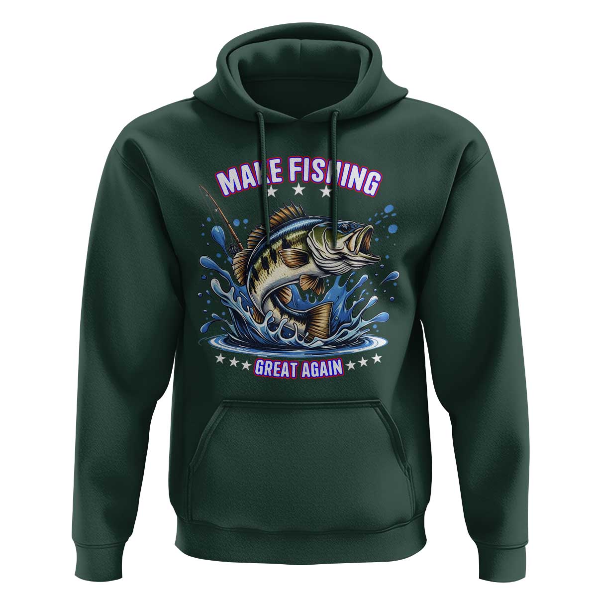 Funny Make Fishing Great Again Hoodie Fisherman Gift - Wonder Print Shop
