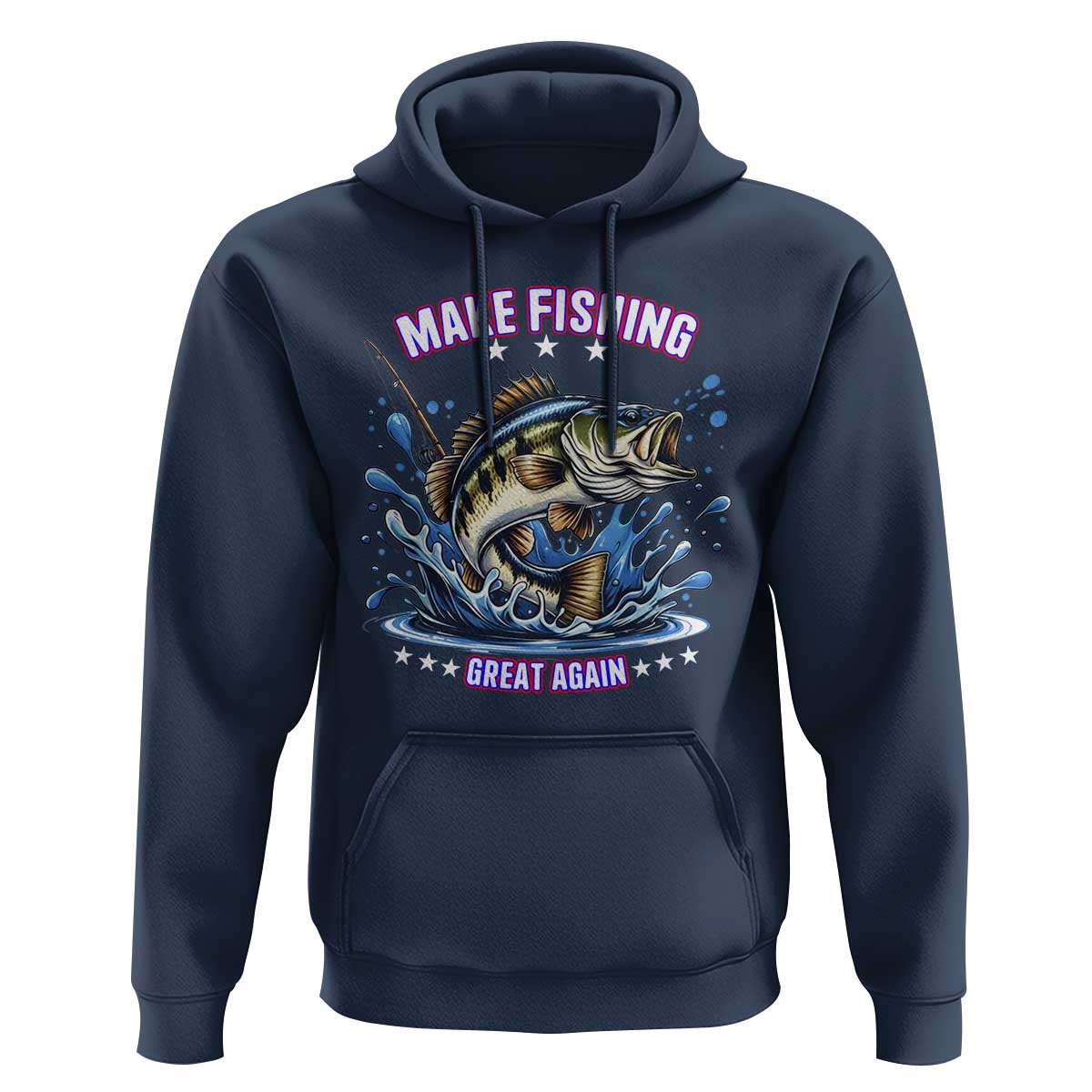 Funny Make Fishing Great Again Hoodie Fisherman Gift - Wonder Print Shop