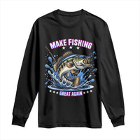 Funny Make Fishing Great Again Long Sleeve Shirt Fisherman Gift - Wonder Print Shop