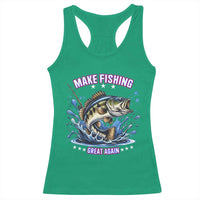 Funny Make Fishing Great Again Racerback Tank Top Fisherman Gift - Wonder Print Shop