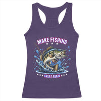 Funny Make Fishing Great Again Racerback Tank Top Fisherman Gift - Wonder Print Shop