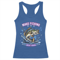 Funny Make Fishing Great Again Racerback Tank Top Fisherman Gift - Wonder Print Shop