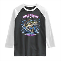 Funny Make Fishing Great Again Raglan Shirt Fisherman Gift - Wonder Print Shop
