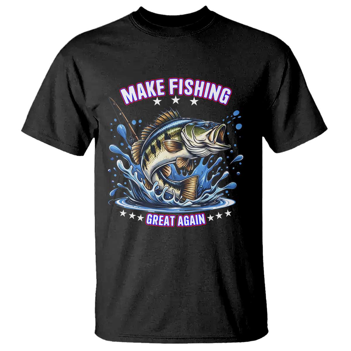 Funny Make Fishing Great Again T Shirt Fisherman Gift - Wonder Print Shop