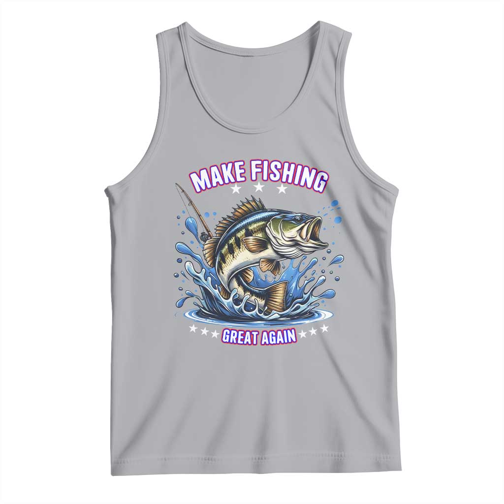Funny Make Fishing Great Again Tank Top Fisherman Gift - Wonder Print Shop