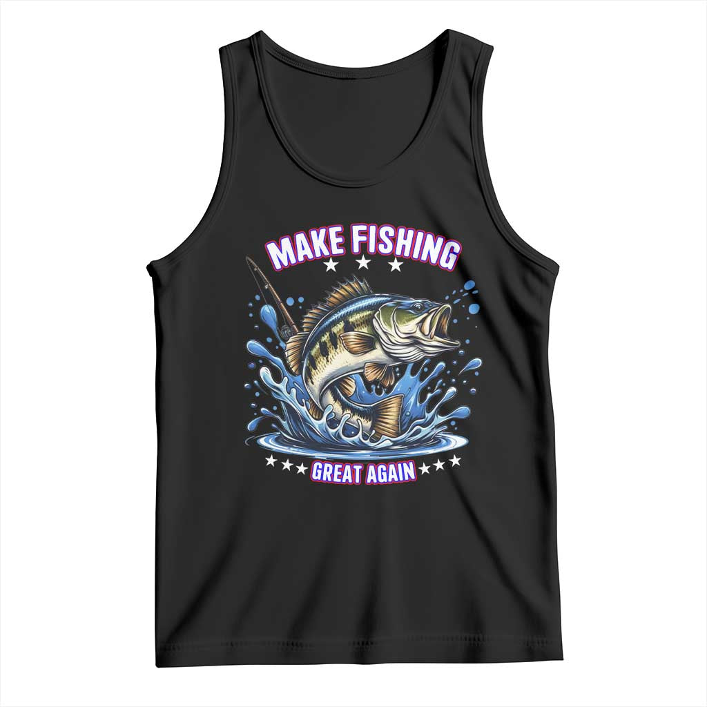 Funny Make Fishing Great Again Tank Top Fisherman Gift - Wonder Print Shop