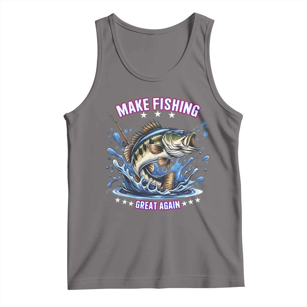 Funny Make Fishing Great Again Tank Top Fisherman Gift - Wonder Print Shop