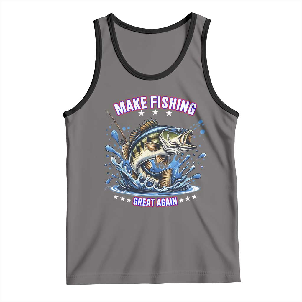 Funny Make Fishing Great Again Tank Top Fisherman Gift - Wonder Print Shop