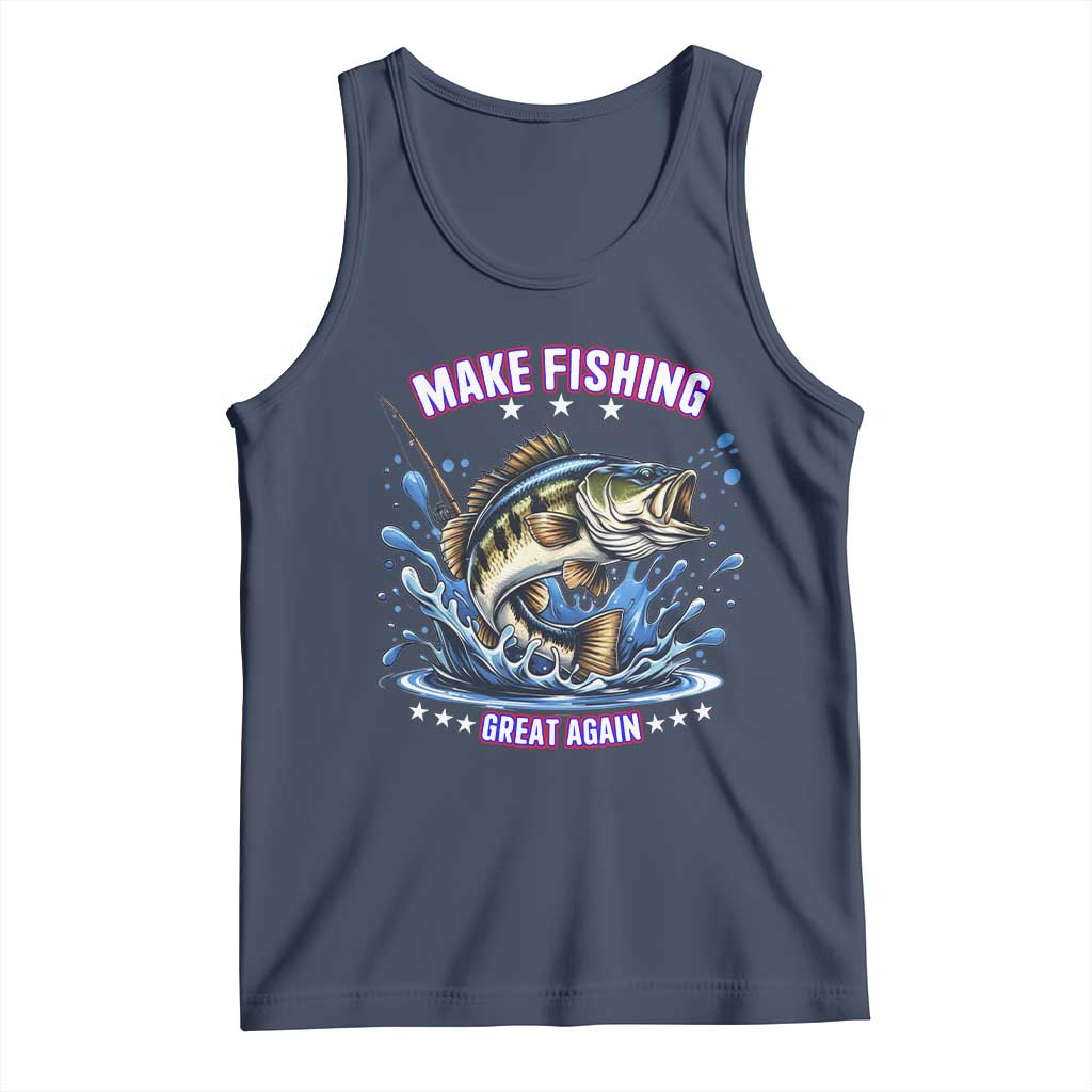 Funny Make Fishing Great Again Tank Top Fisherman Gift - Wonder Print Shop