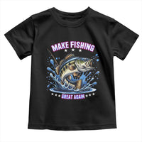 Funny Make Fishing Great Again Toddler T Shirt Fisherman Gift - Wonder Print Shop