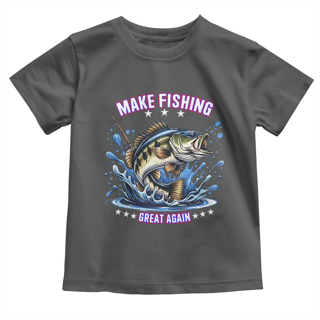 Funny Make Fishing Great Again Toddler T Shirt Fisherman Gift - Wonder Print Shop