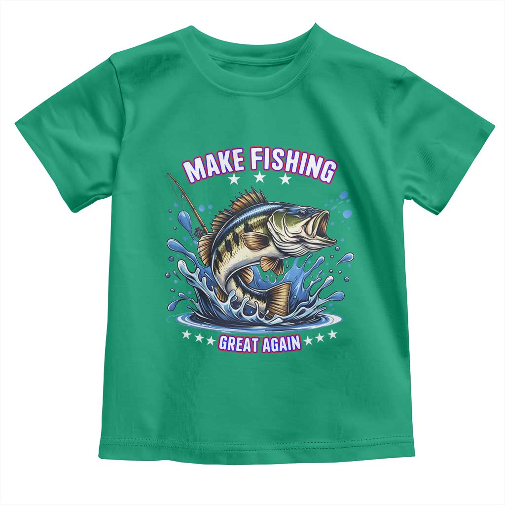 Funny Make Fishing Great Again Toddler T Shirt Fisherman Gift - Wonder Print Shop