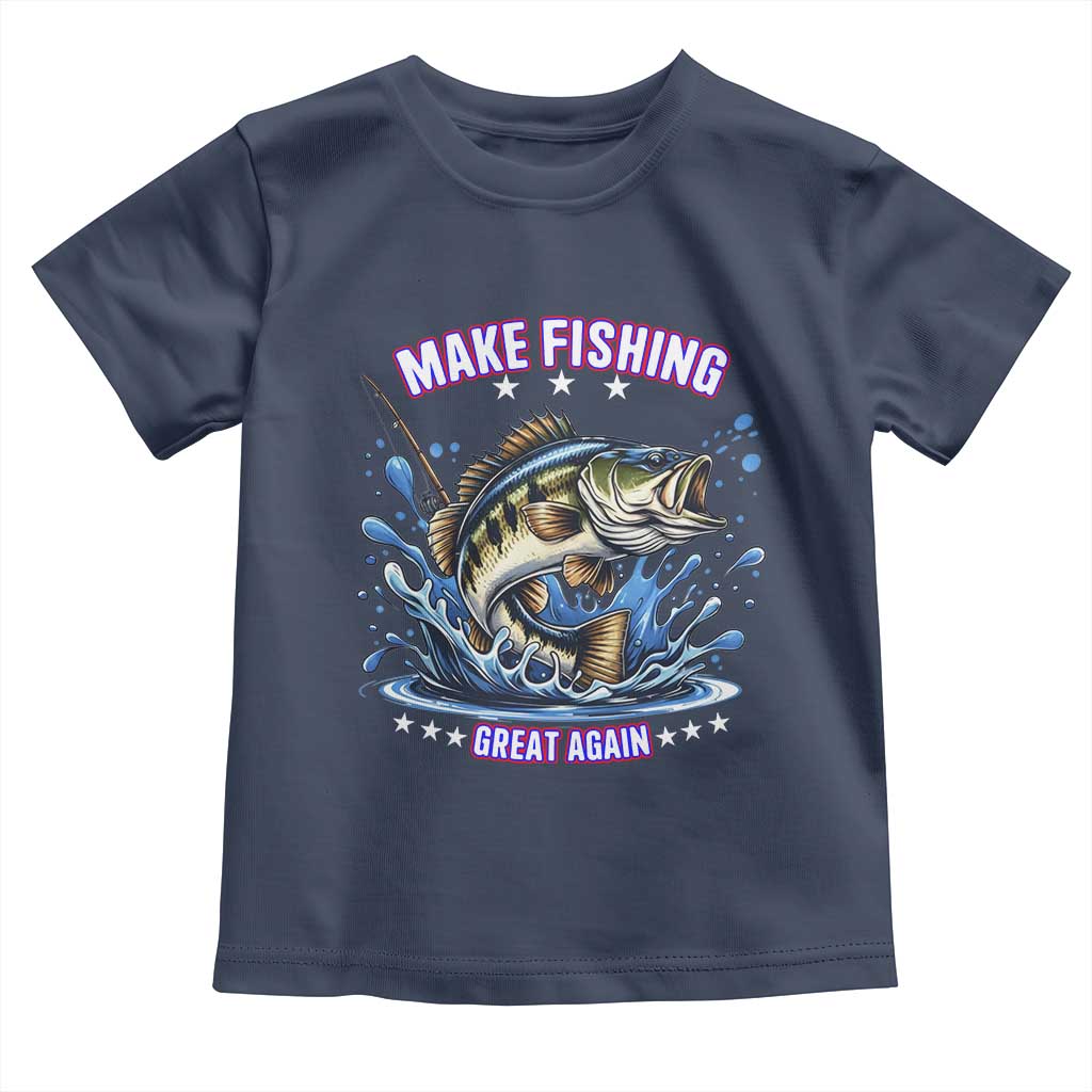 Funny Make Fishing Great Again Toddler T Shirt Fisherman Gift - Wonder Print Shop