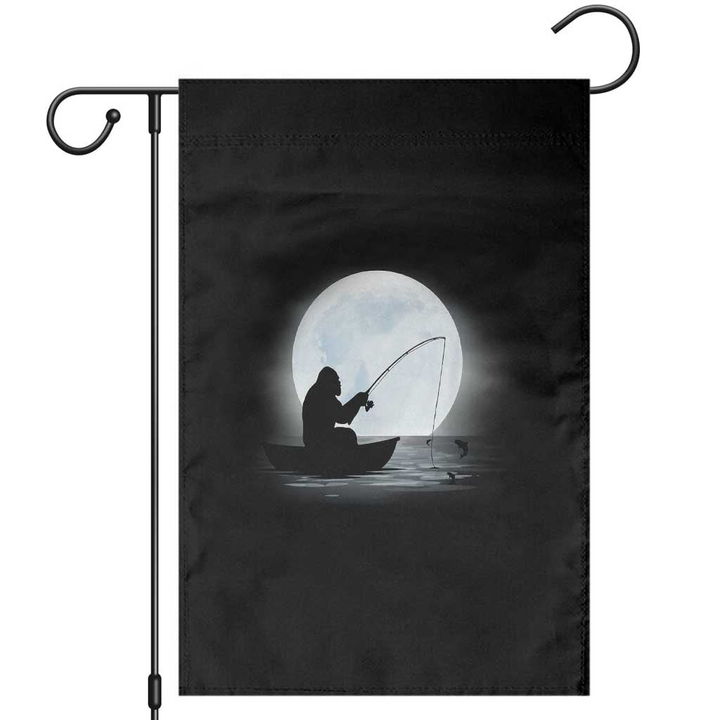 Funny Fisherman Gift Garden Flag Bigfoot Fishing - Wonder Print Shop