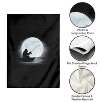 Funny Fisherman Gift Garden Flag Bigfoot Fishing - Wonder Print Shop