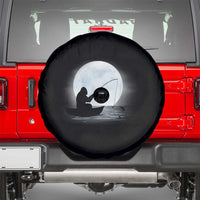 Funny Fisherman Gift Spare Tire Cover Bigfoot Fishing - Wonder Print Shop