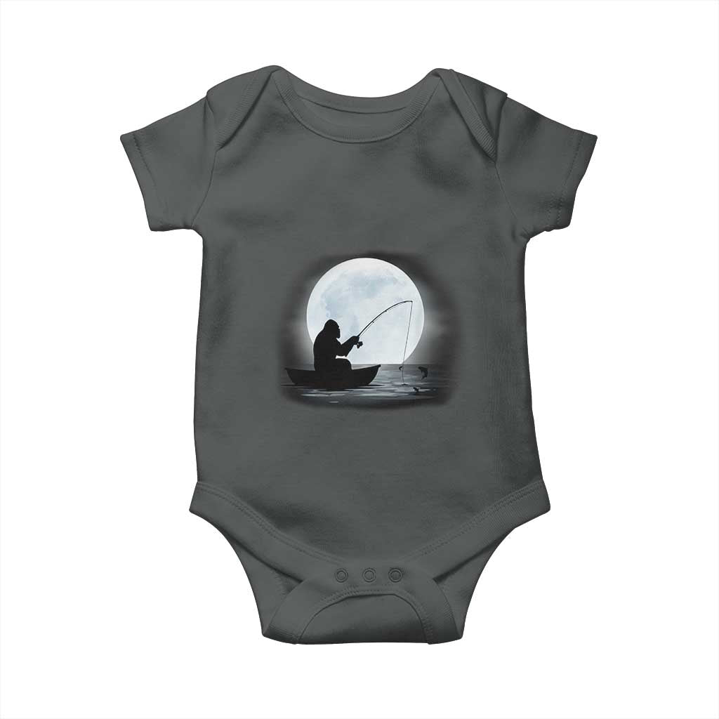 Funny Fisherman Gift Baby Onesie Bigfoot Fishing - Wonder Print Shop