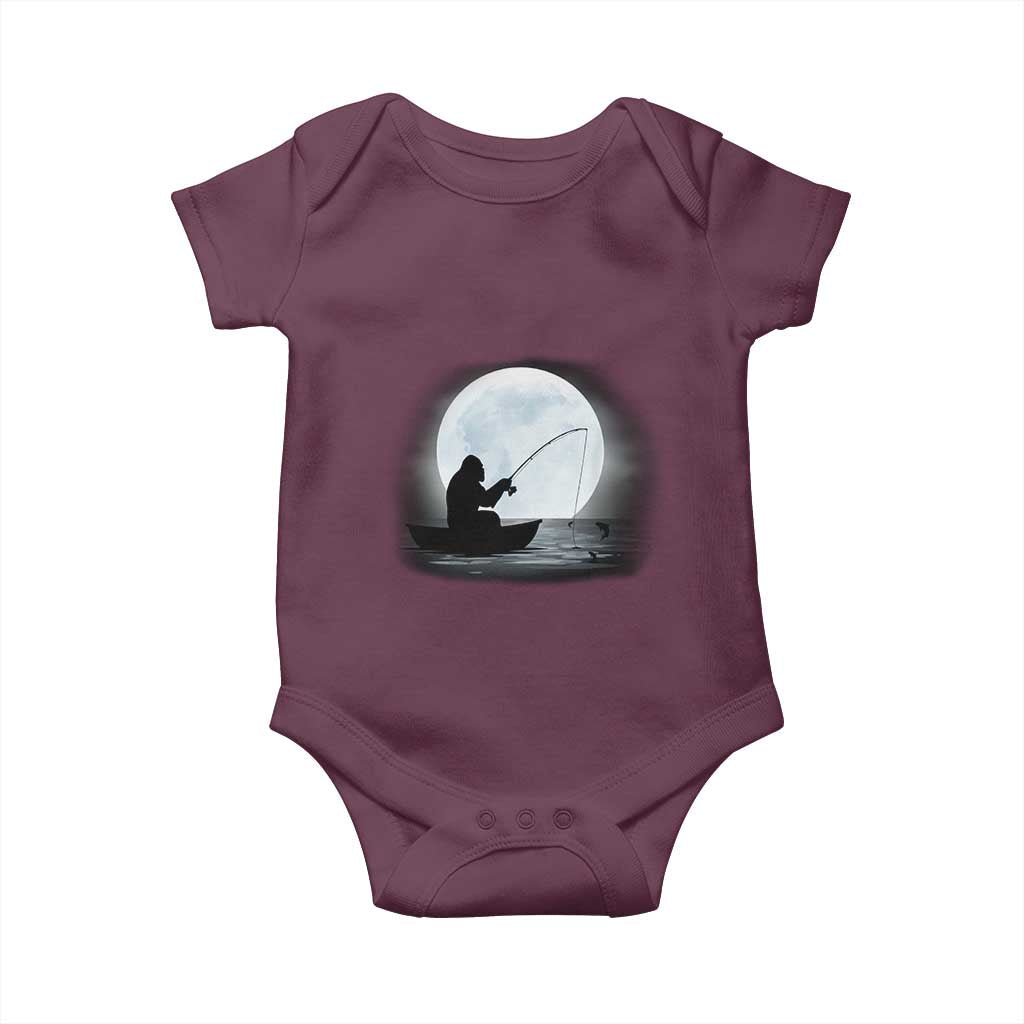 Funny Fisherman Gift Baby Onesie Bigfoot Fishing - Wonder Print Shop