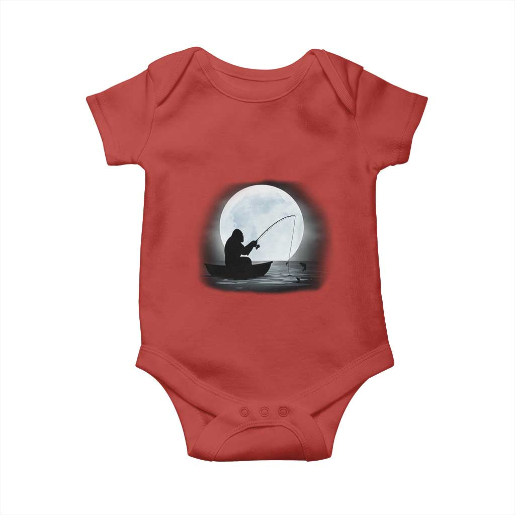 Funny Fisherman Gift Baby Onesie Bigfoot Fishing - Wonder Print Shop