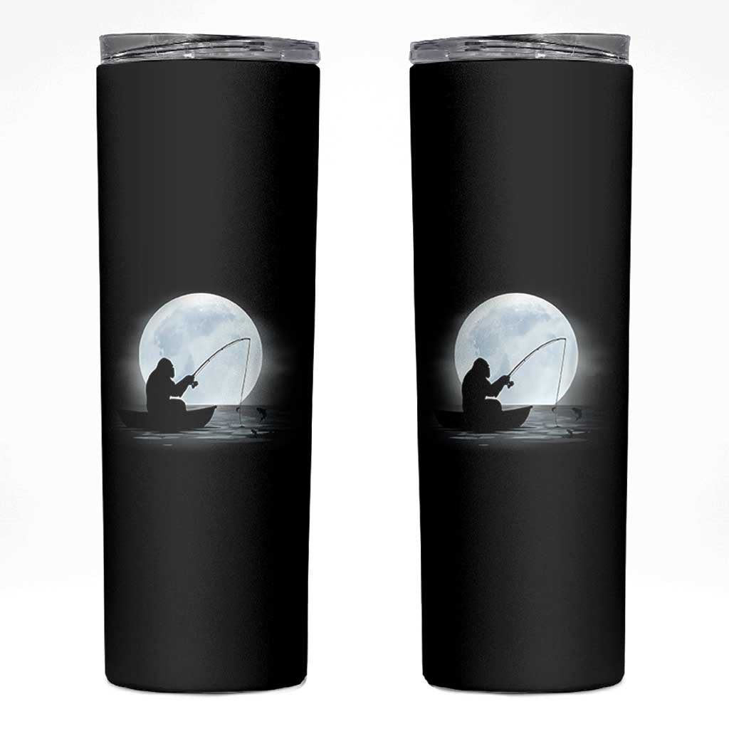 Funny Fisherman Gift Skinny Tumbler Bigfoot Fishing