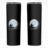 Funny Fisherman Gift Skinny Tumbler Bigfoot Fishing
