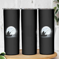Funny Fisherman Gift Skinny Tumbler Bigfoot Fishing