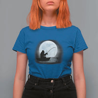 Funny Fisherman Gift T Shirt For Women Bigfoot Fishing - Wonder Print Shop