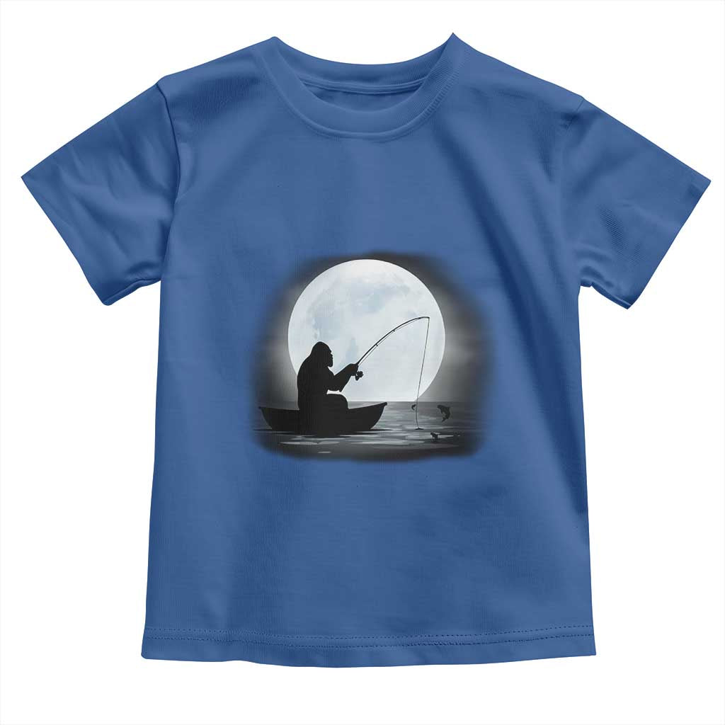 Funny Fisherman Gift Toddler T Shirt Bigfoot Fishing - Wonder Print Shop