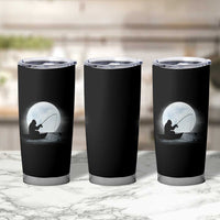 Funny Fisherman Gift Tumbler Cup Bigfoot Fishing
