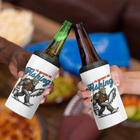 Id Rather Be Fishing 4 in 1 Can Cooler Tumbler Funny Bigfoot Fishing