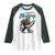 Id Rather Be Fishing Raglan Shirt Funny Bigfoot Fishing - Wonder Print Shop
