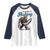 Id Rather Be Fishing Raglan Shirt Funny Bigfoot Fishing - Wonder Print Shop