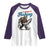 Id Rather Be Fishing Raglan Shirt Funny Bigfoot Fishing - Wonder Print Shop