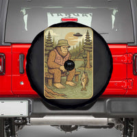 Funny Bigfoot Alien Spare Tire Cover Fishing Lover Gift - Wonder Print Shop