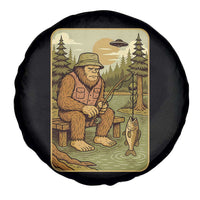 Funny Bigfoot Alien Spare Tire Cover Fishing Lover Gift - Wonder Print Shop