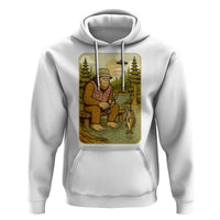 Funny Bigfoot Alien Hoodie Fishing Lover Gift - Wonder Print Shop