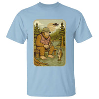 Funny Bigfoot Alien T Shirt Fishing Lover Gift - Wonder Print Shop